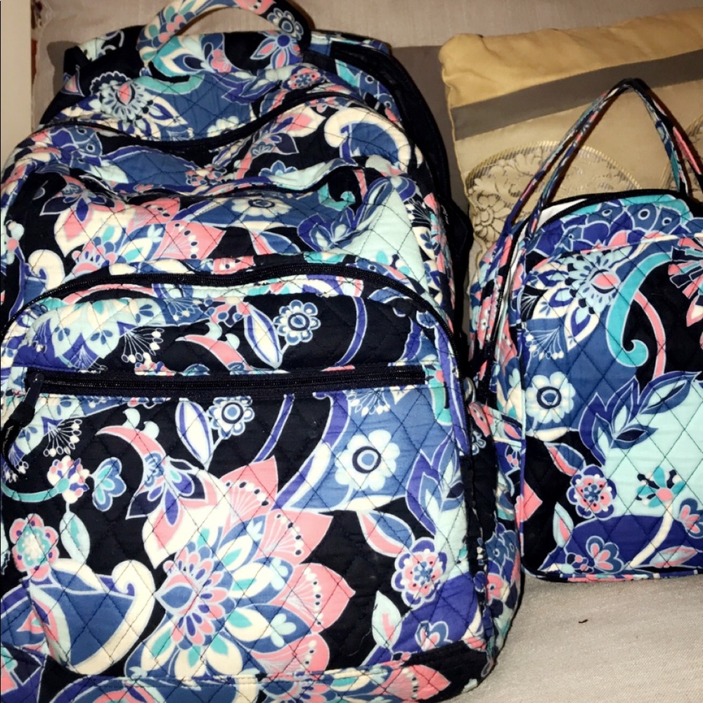 Vera Bradley backpack and lunch box it